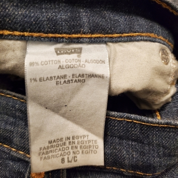 Levi's 529 Womens Jeans sz 8 Curvy BootCut Mid Rise Dark Wash Denim Pant - Picture 11 of 11